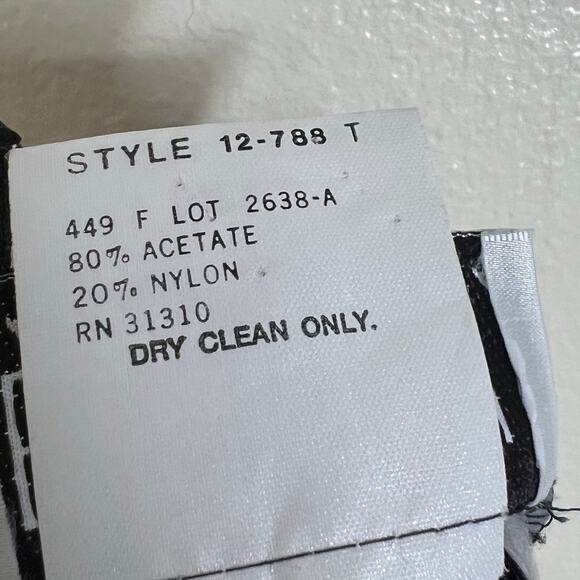 Y2K Byer Too Midi Slip Dress 5 Womens Black Polka Dot V-Neck 90s Vintage Retro - Picture 7 of 7